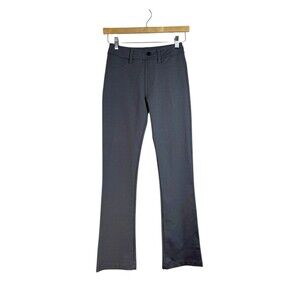 American Giant Pants Womens Gray Knit Flare Pull On Stretch Comfort Size 4